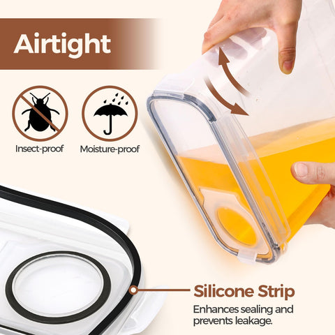ComSaf ergonomic pour feature for one-handed pouring and controlled flow