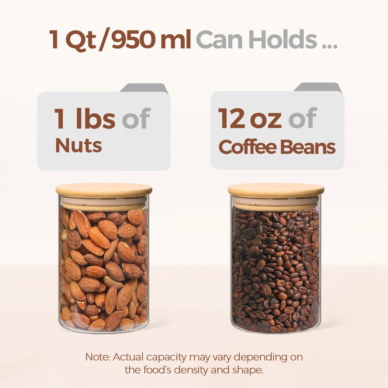 ComSaf clear round jar highlights contents for easy monitoring of stock levels.