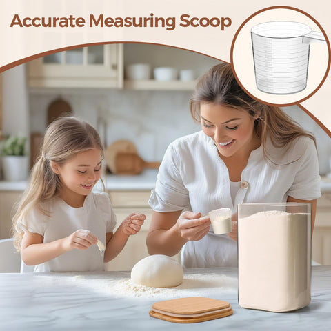 ComSaf glass jar for coffee beans keeps beans organized and accessible.