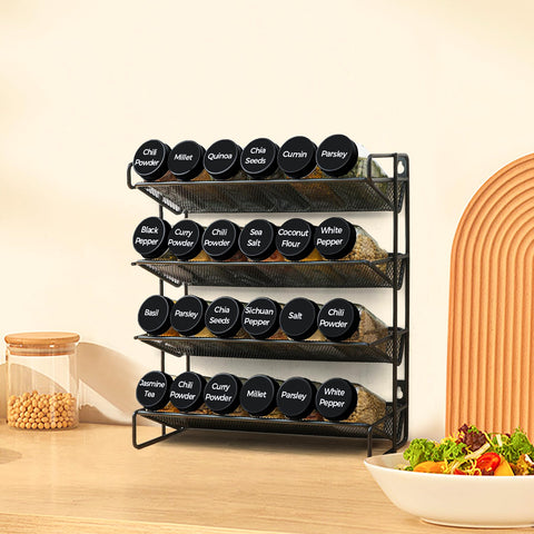 ComSaf compact kitchen organizer helps keep spices within reach during cooking