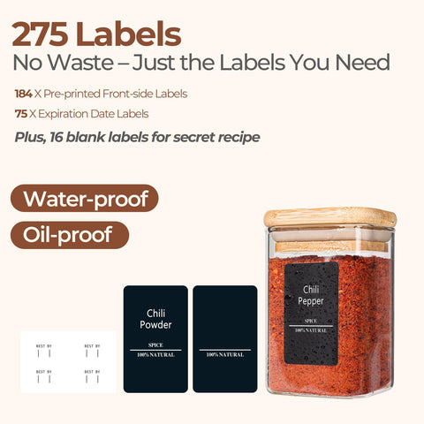 ComSaf 75 date labels support freshness tracking in the pantry.