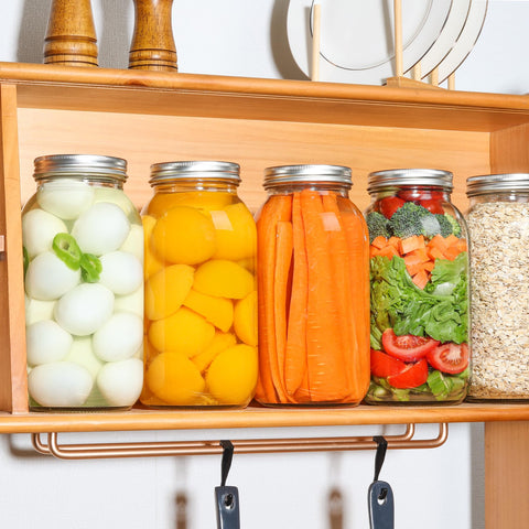 ComSaf dishwasher-safe jars simplify cleanup after gatherings.