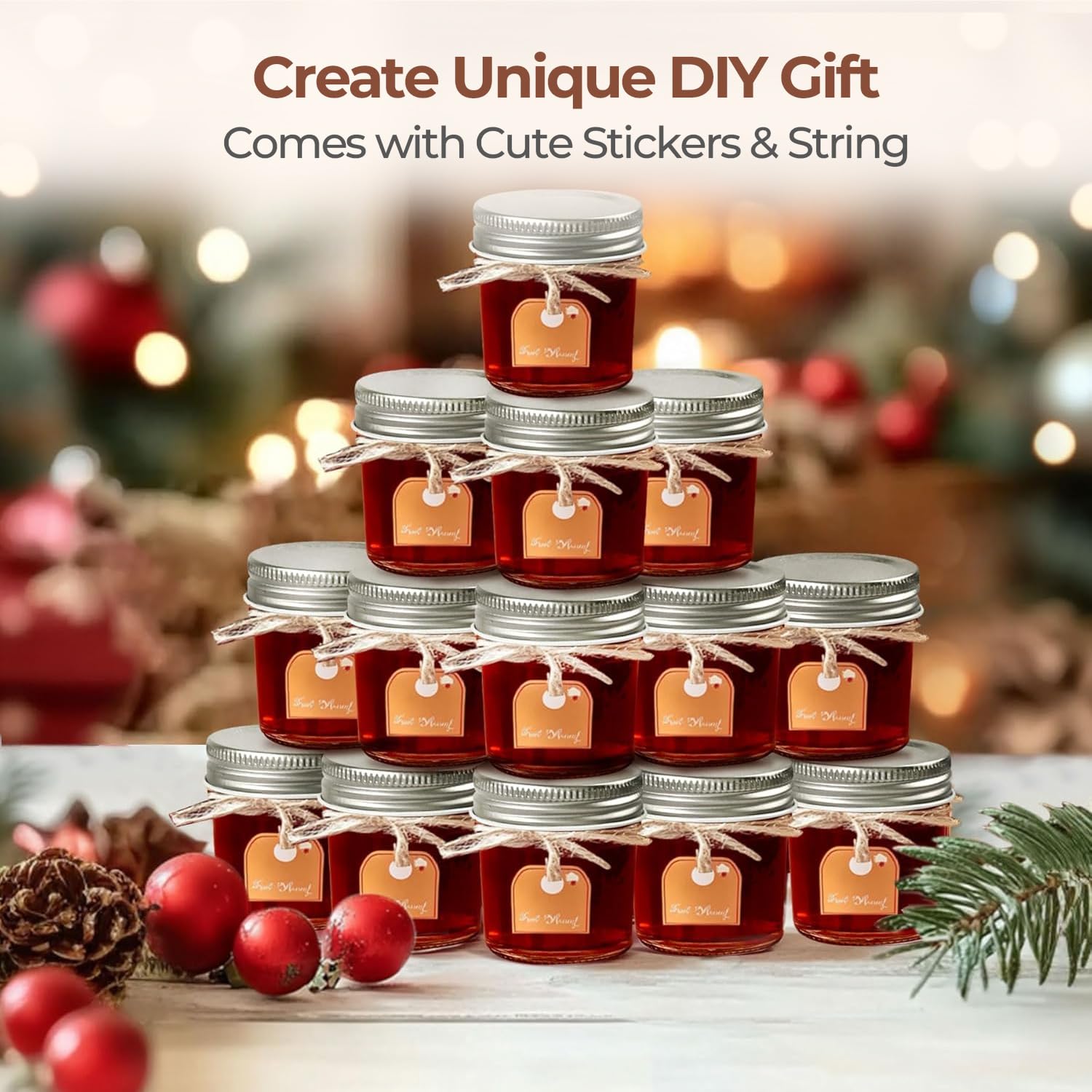 ComSaf DIY candle jar for decor and craft displays.