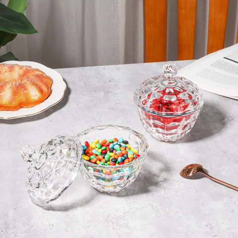ComSaf faceted design adds sparkle to table or event.