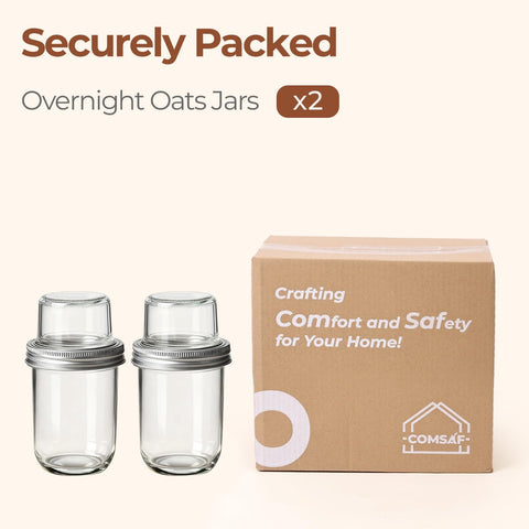 ComSaf food-grade glass jars keep flavors fresh for meal-prep routines.