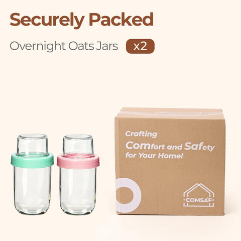 ComSaf gift-ready two-pack jar set blends practicality with modern kitchen style.