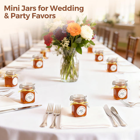 ComSaf jam honey storage jar perfect for gifts and parties