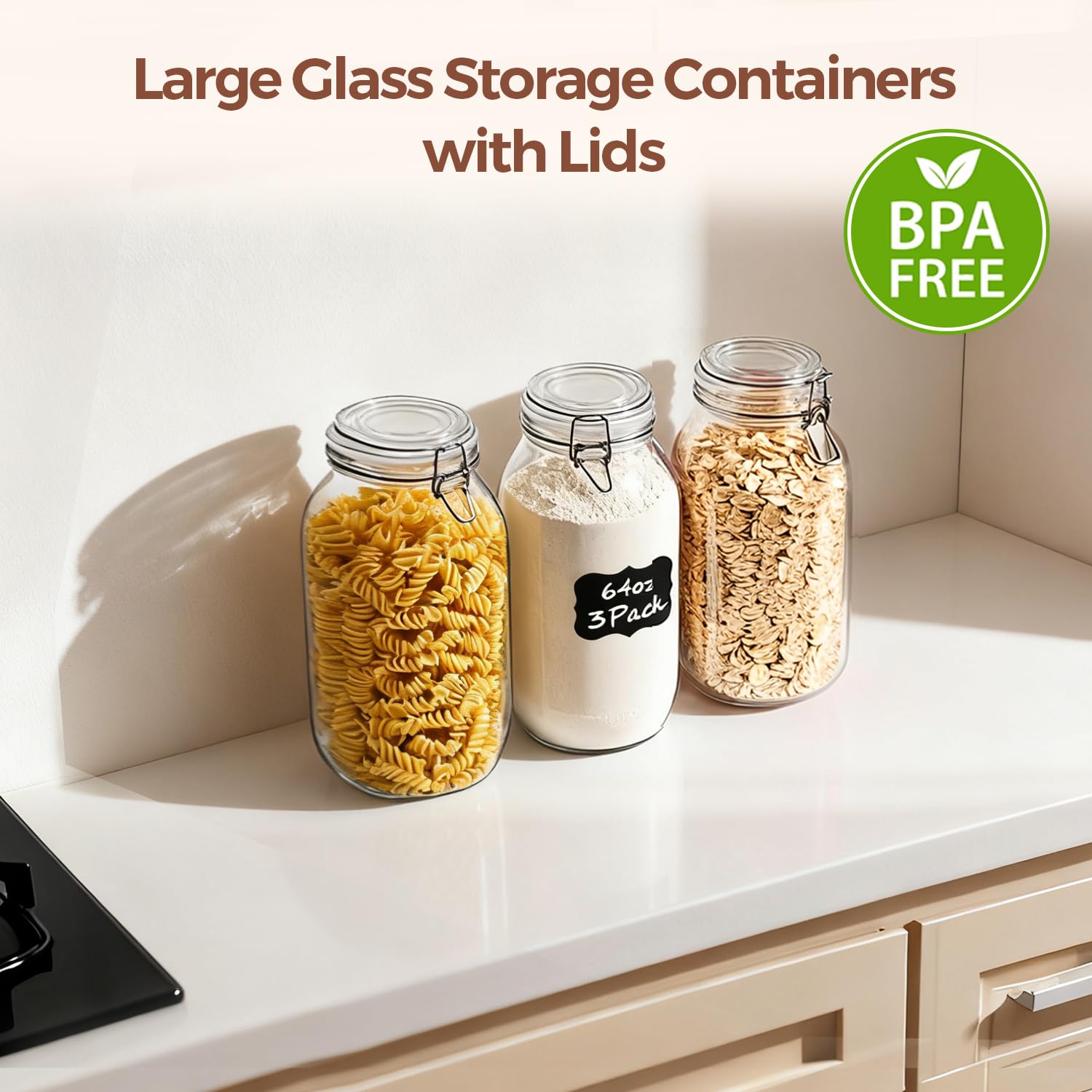 ComSaf kitchen preservation jar suitable for dressings and ferments.