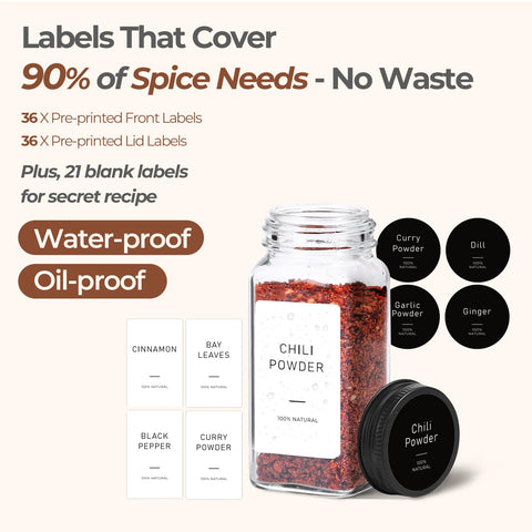 ComSaf 93 preprinted spice labels streamline identification and labeling of seasonings