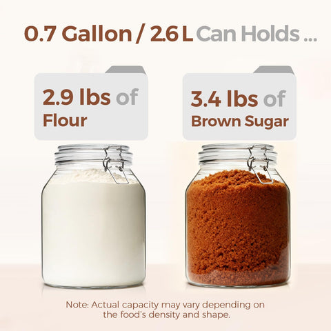 ComSaf large-capacity jar suitable for flour, rice, or sugar storage.