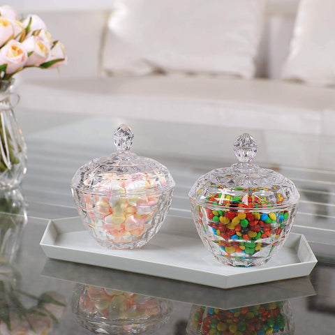 ComSaf candy dish sits beautifully on desks, buffets, or reception tables.