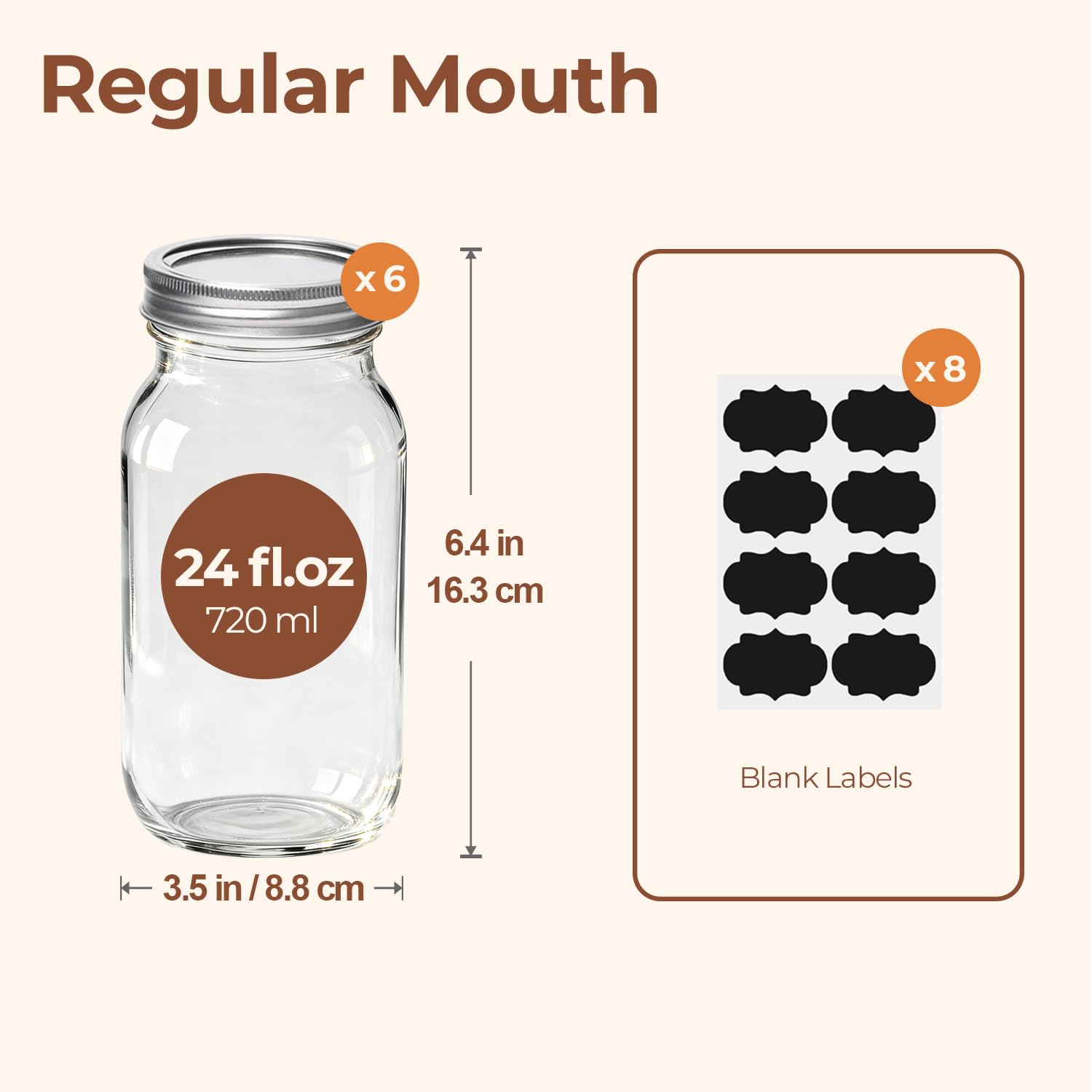 ComSaf mason jar lids and bands ensuring airtight seal for freshness.