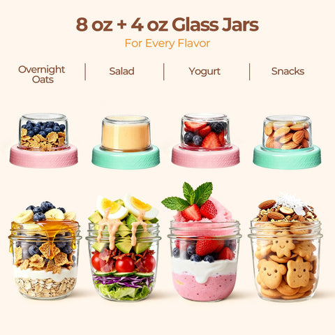 ComSaf meal-prep jar is stackable and fridge-friendly for easy storage.