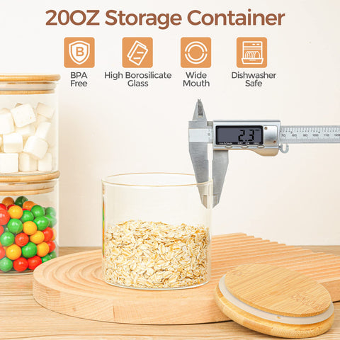 ComSaf versatile jars for sugar, tea, coffee, oats, and more.