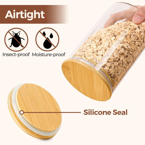 ComSaf nuts oats and snacks jar supports snack prep and freshness.