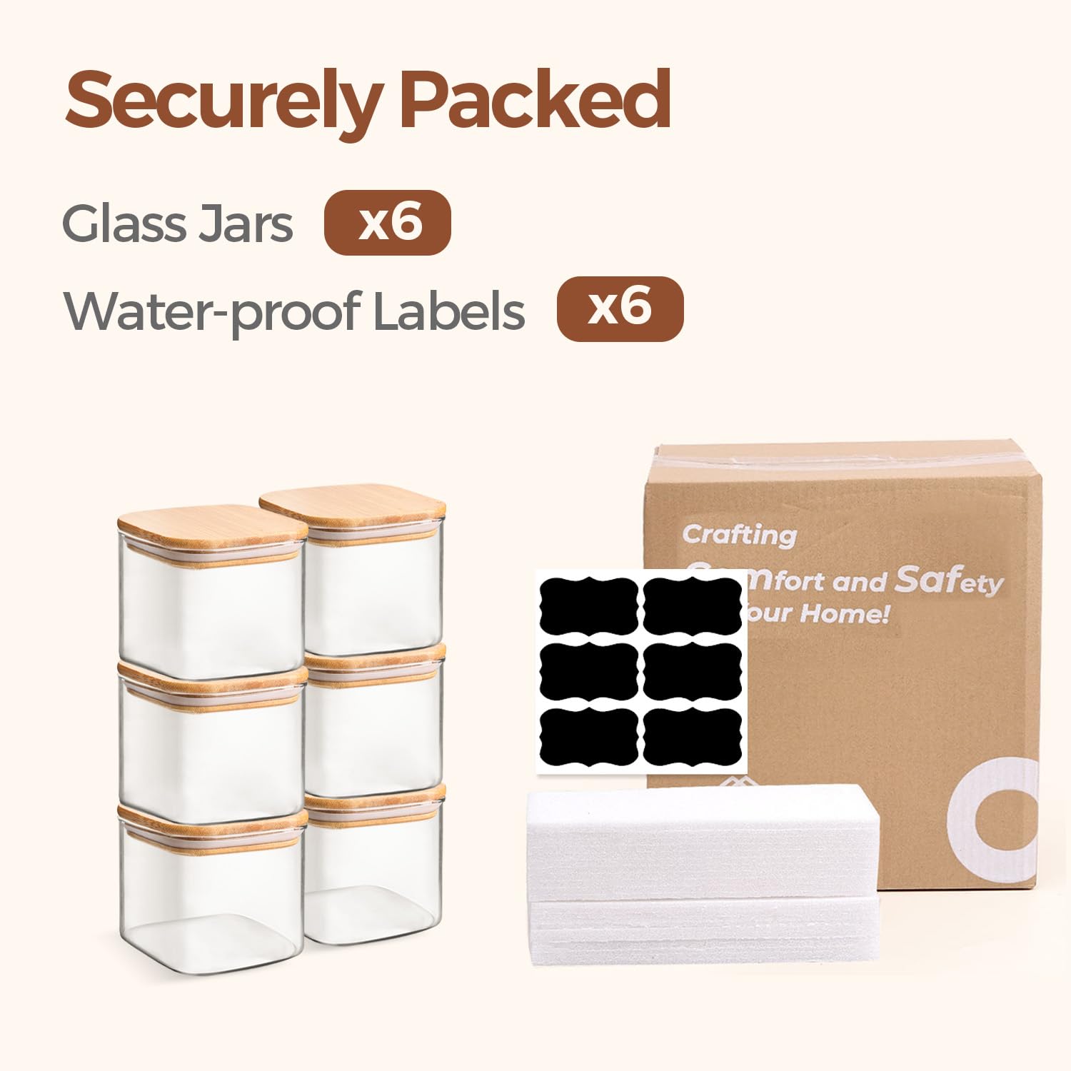 ComSaf pantry jars help keep kitchen tidy and organized