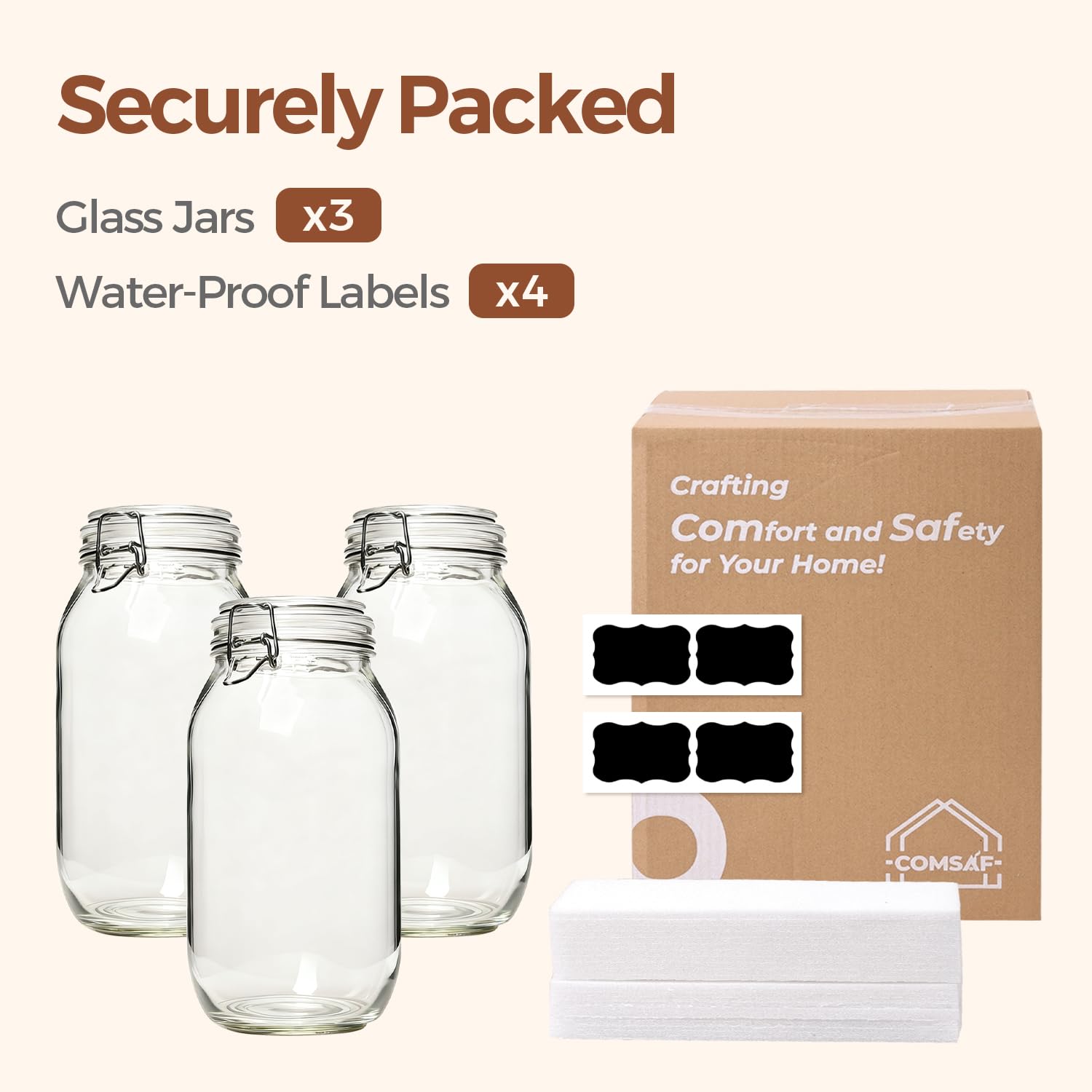 ComSaf pickle jar starter for quick fermenting and storage.