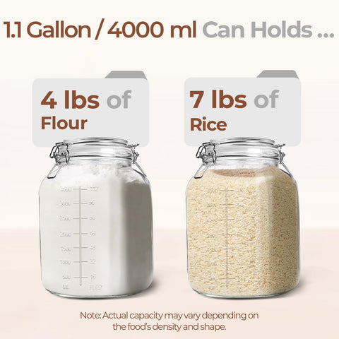 ComSaf pickling and baking friendly jar with clear markings.