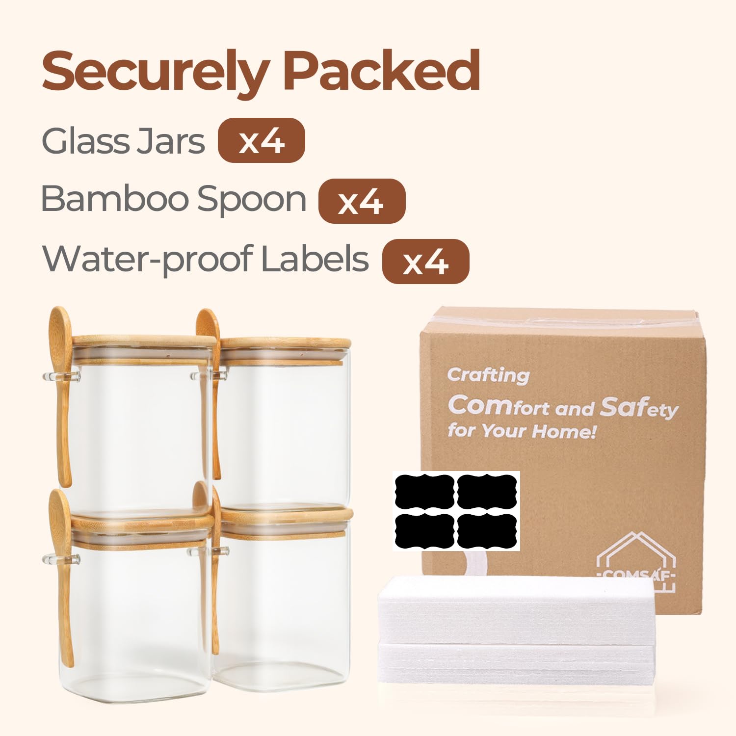ComSaf portable jar sized for travel and picnics.