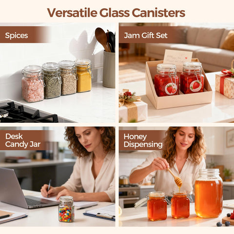 ComSaf compact jar for portable snacks and portion control