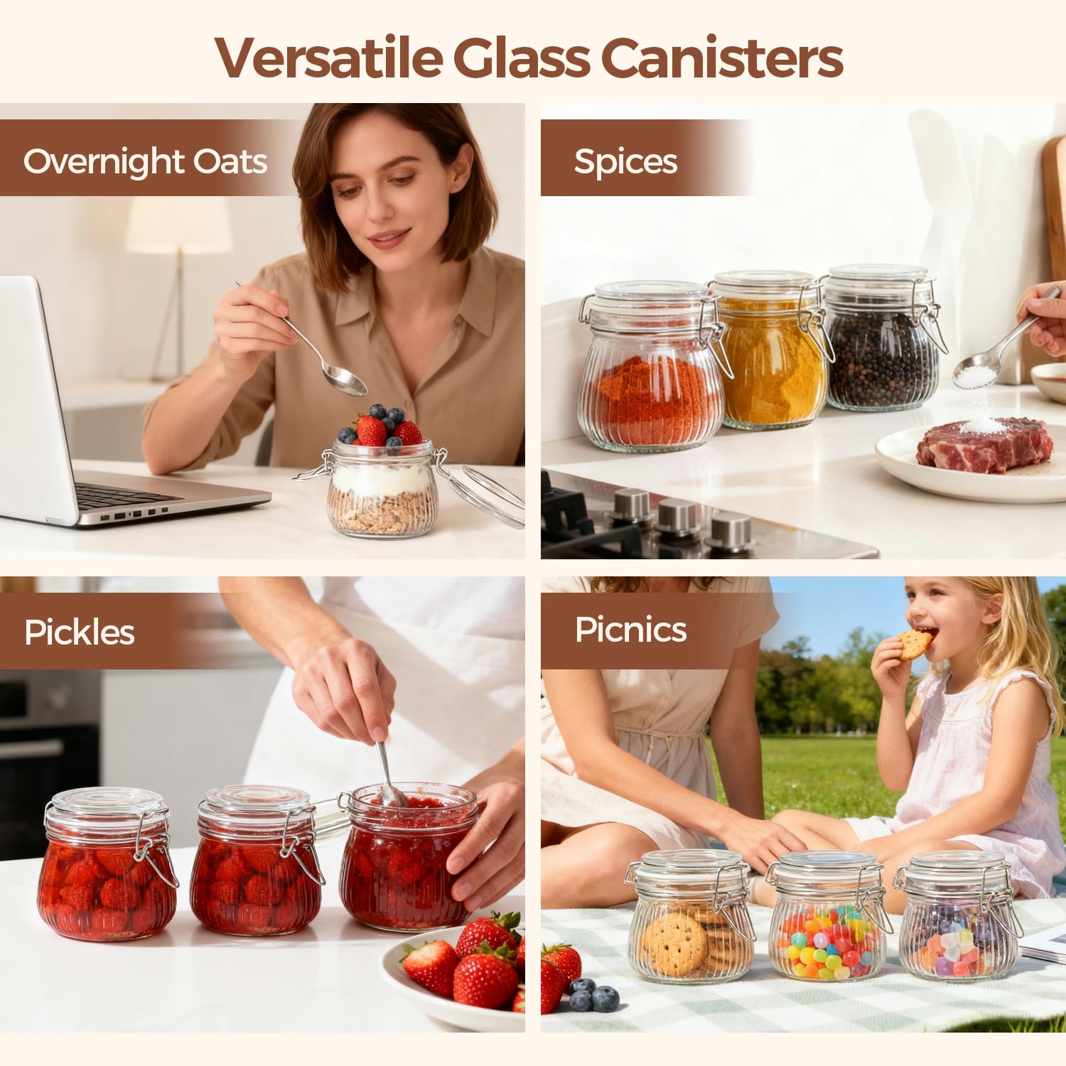 Reusable labels help track contents and updates