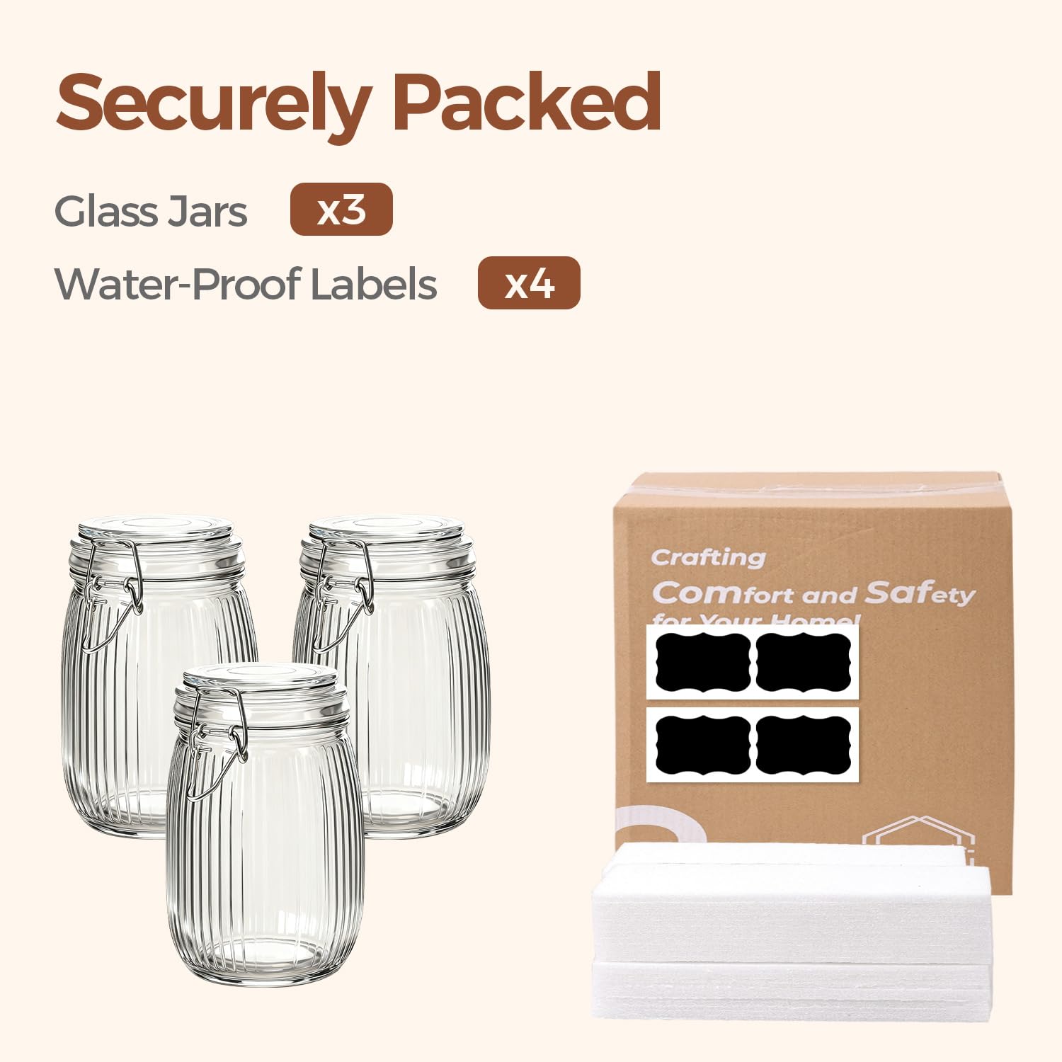 ComSaf see-through design lets you monitor food levels at a glance.