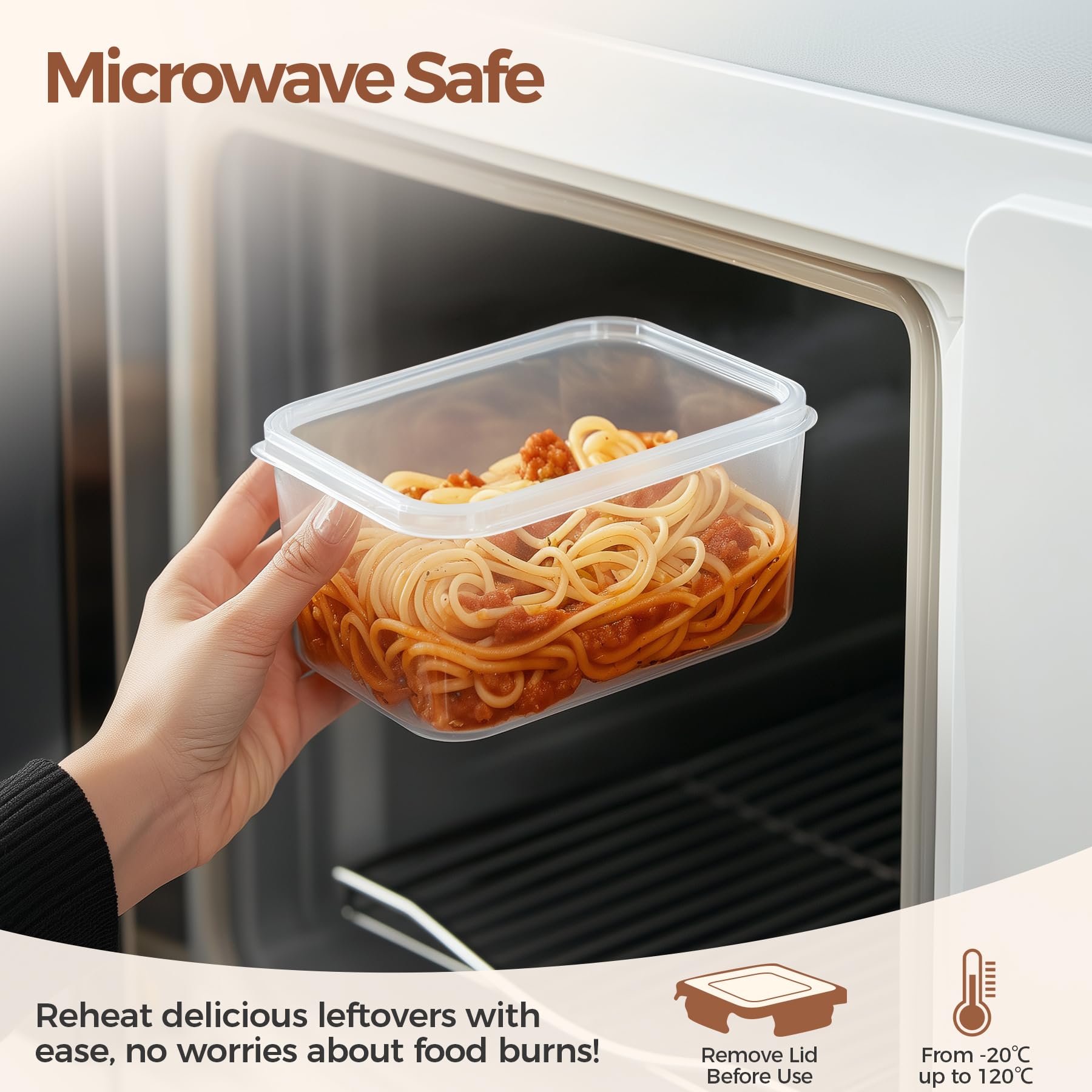ComSaf side locking lids secure contents and protect freshness