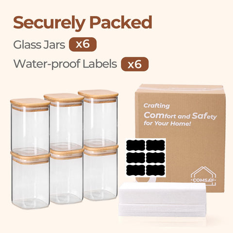 ComSaf spice and tea jars for convenient cooking and brewing