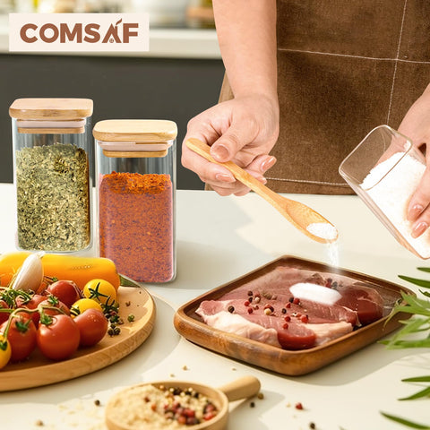 ComSaf set includes 9 DIY labels for personalized spice organization.