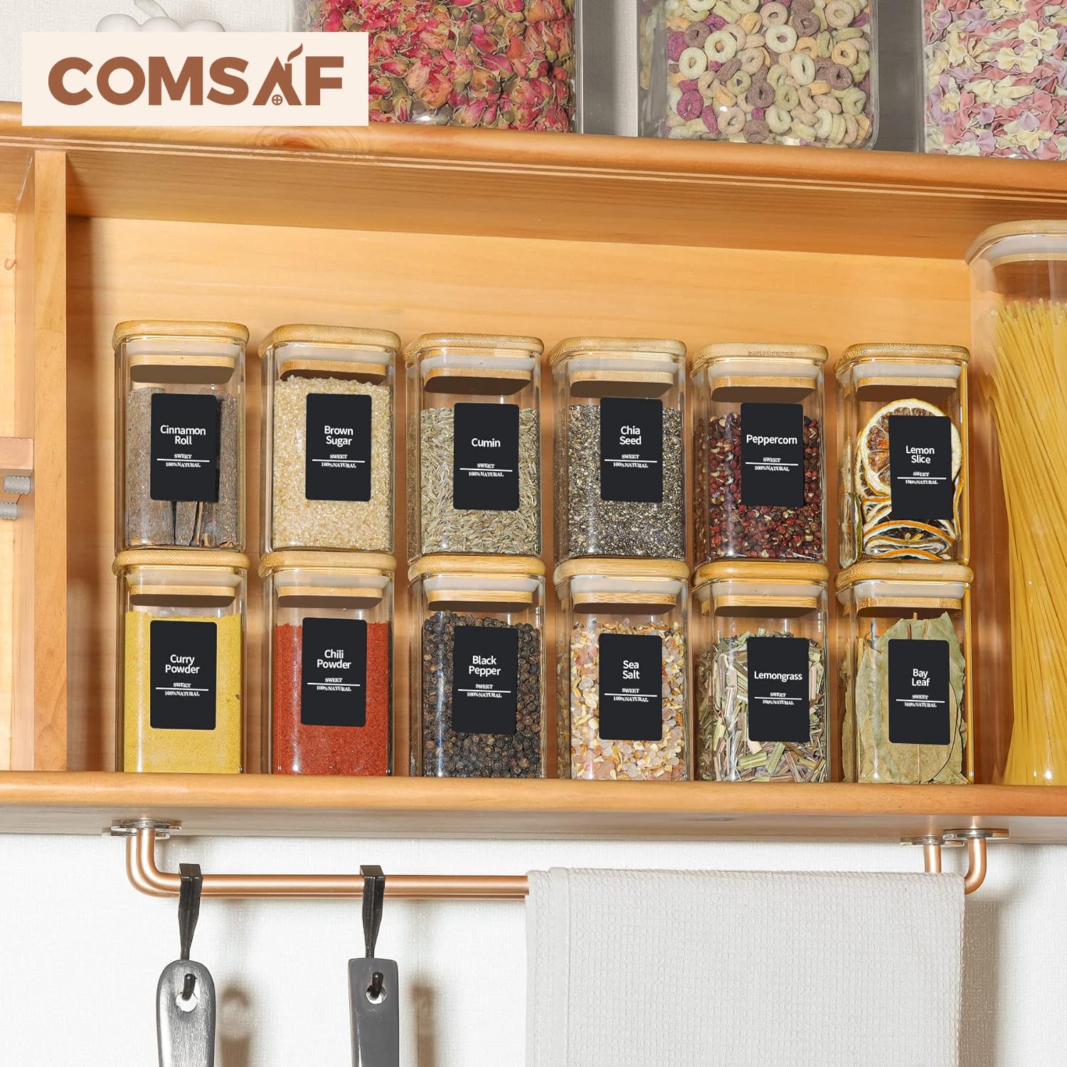 ComSaf 8oz jars offer compact capacity for everyday seasoning.