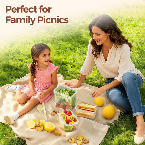 ComSaf stackable kitchen containers save space on the shelf