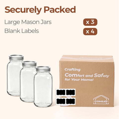 ComSaf stain-resistant glass that resists odors with repeated use.