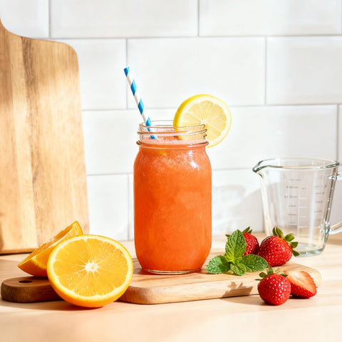 ComSaf sun tea brewing jar for refreshing infused beverages.