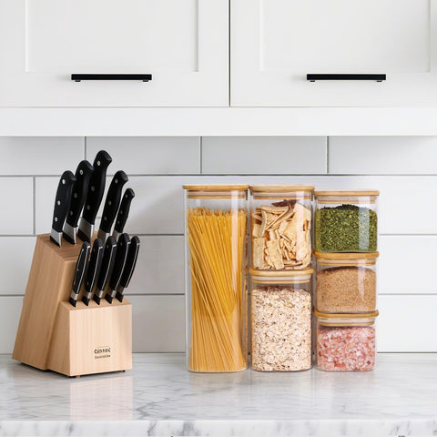 ComSaf transparent kitchen jar lets you monitor contents and freshness