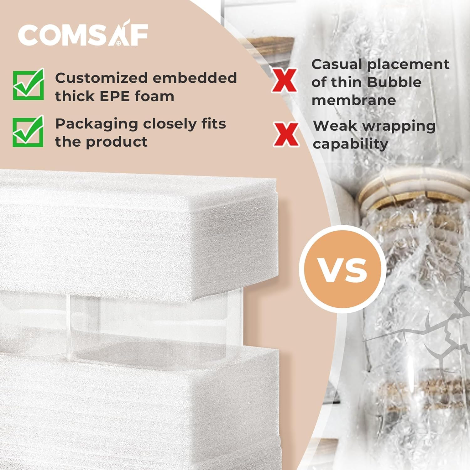 ComSaf two-piece jar set helps keep kitchen shelves neat and coordinated.