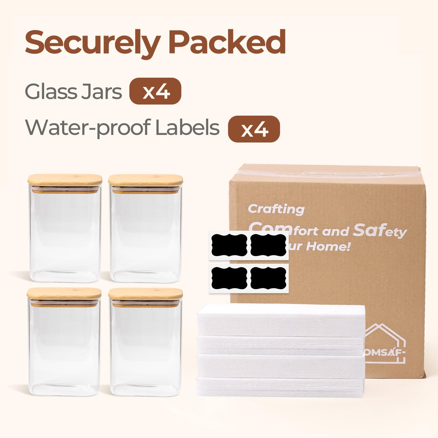 ComSaf versatile jar suitable as candy jar or bath salt jar.