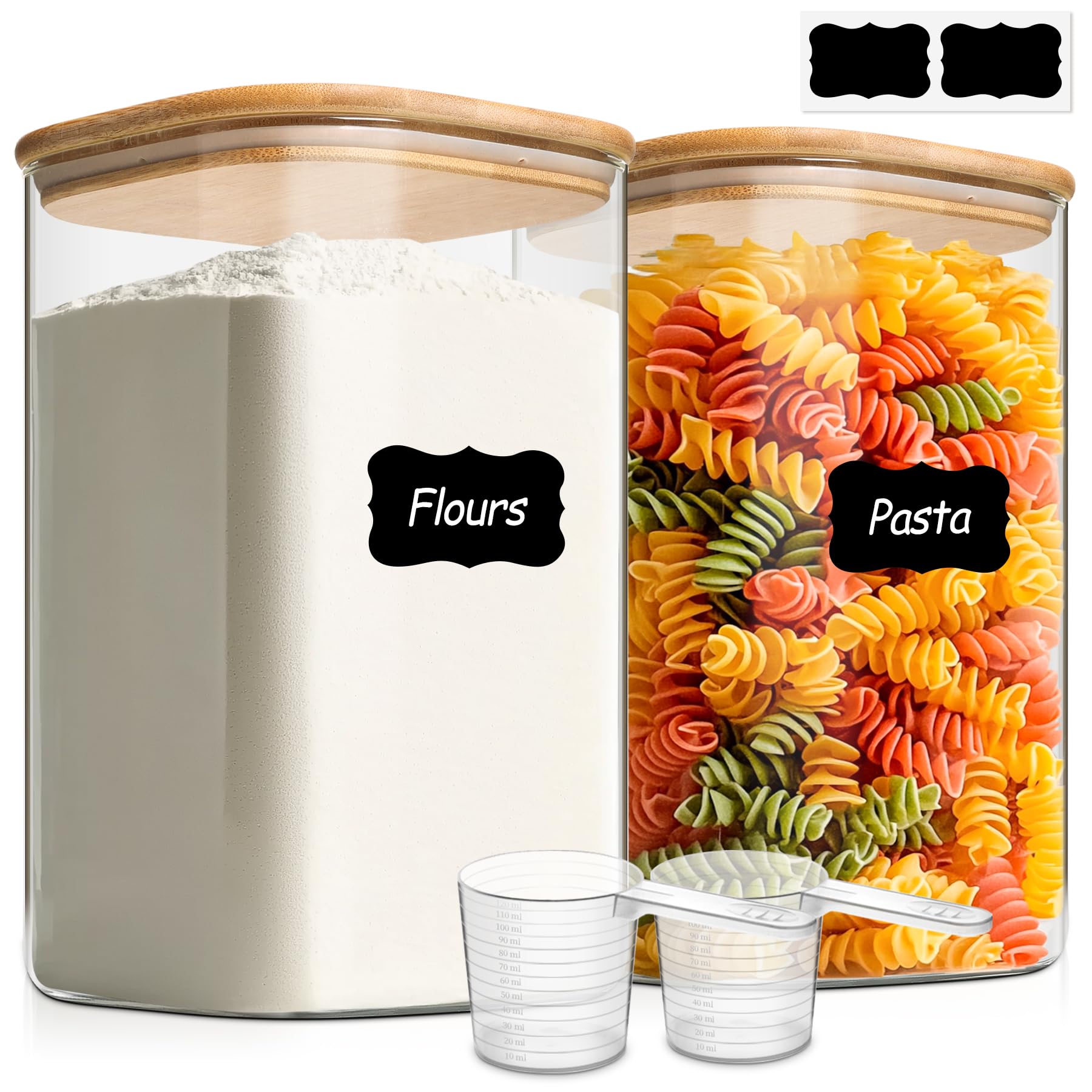ComSaf wide-mouth 1-2 gallon glass jar with lid, easy access and freshness.