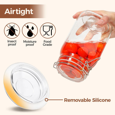 ComSaf wide-mouth jars simplify filling and cleaning