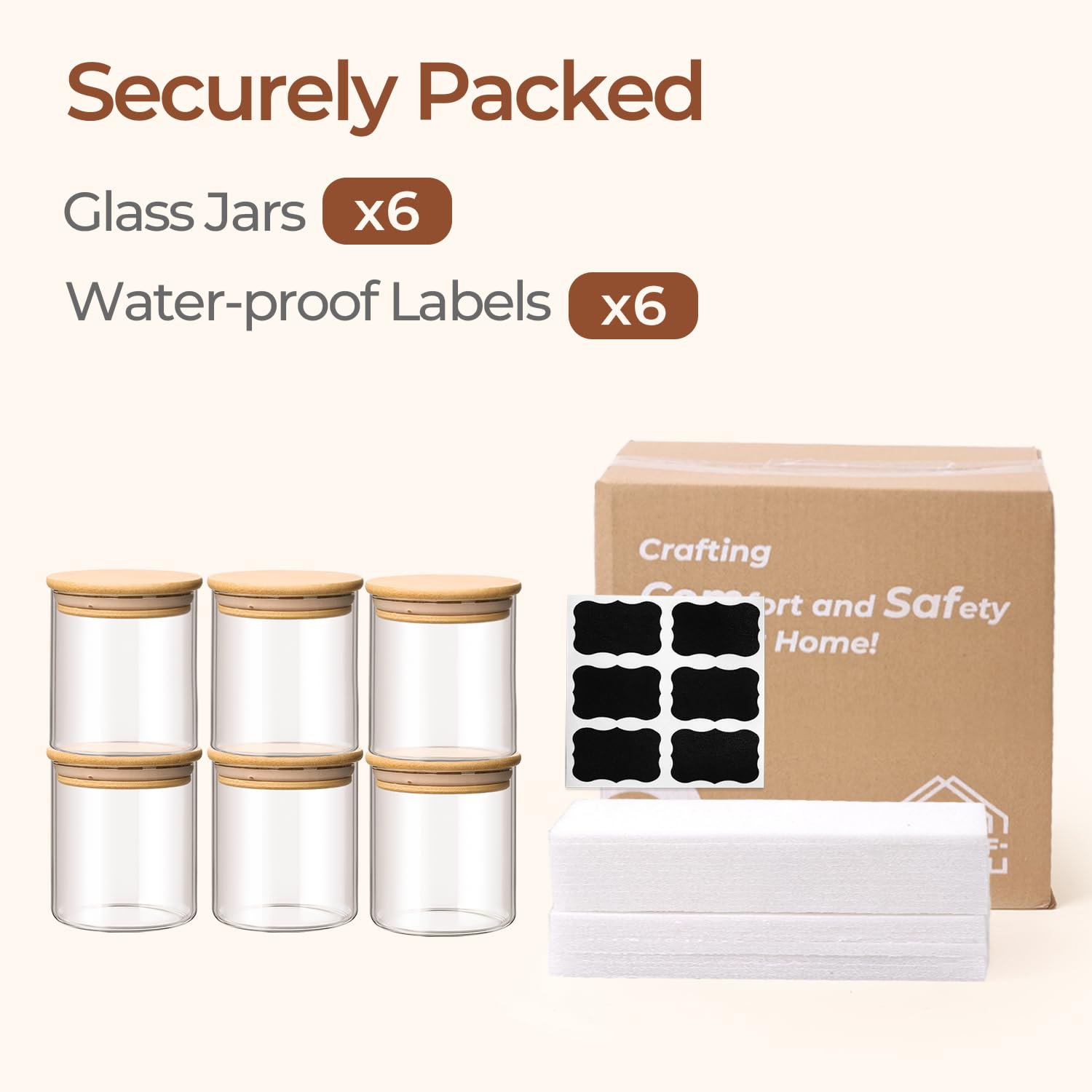 Wide-mouth opening on ComSaf jar supports quick refilling.