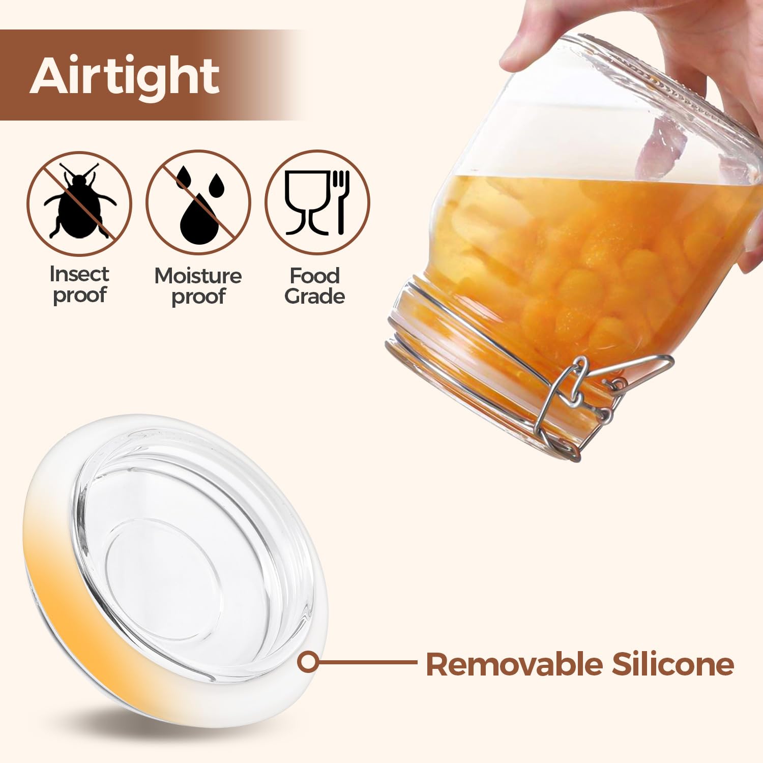 ComSaf wide-mouth design for easy filling and cleaning.