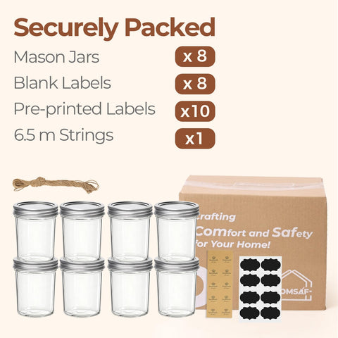 Dessert or jam stored in a ComSaf jar for display.