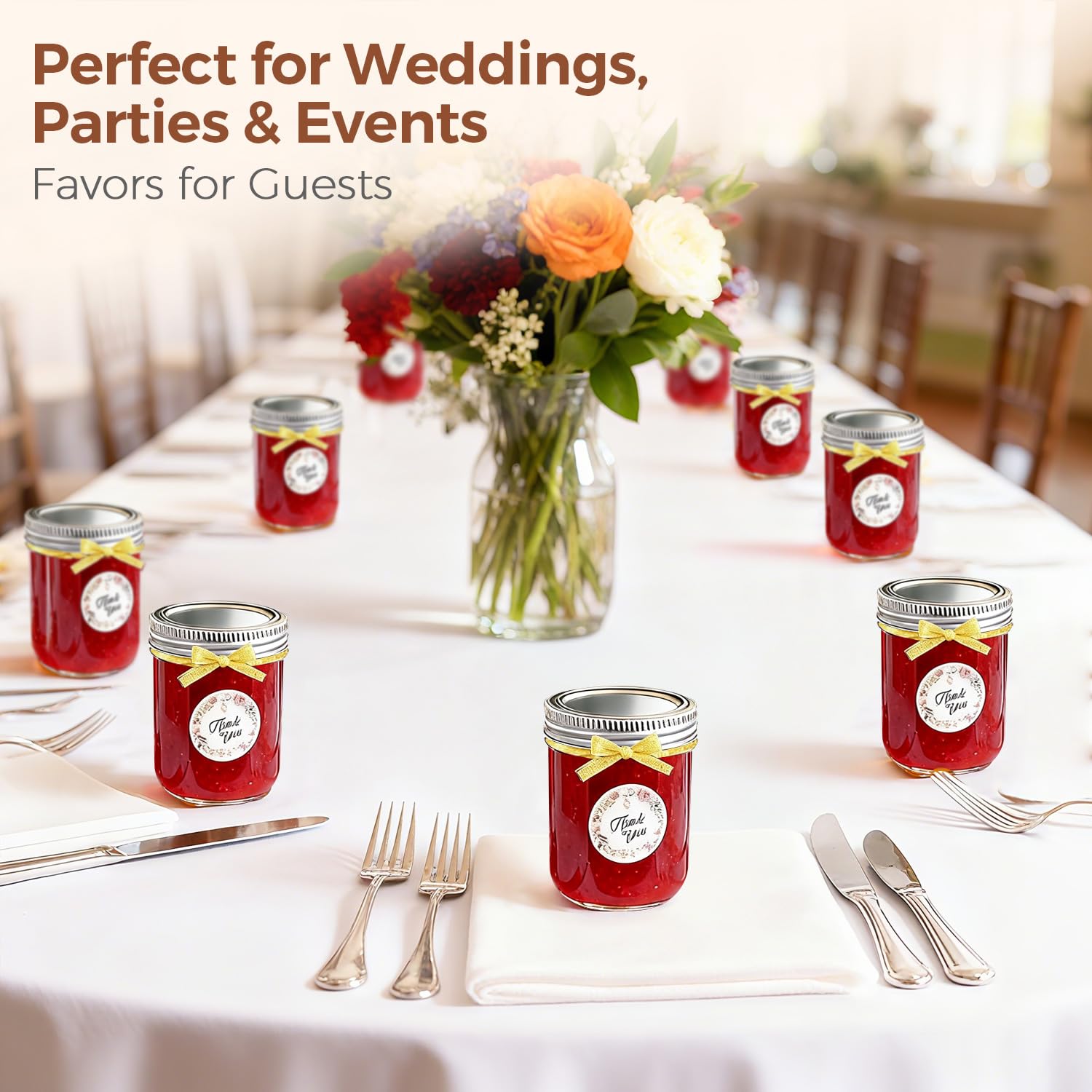Stacked ComSaf jars highlight durable clear glass and easy cleaning.