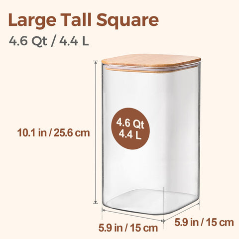 ComSaf wide-mouth jar designed for easy scooping of rice and flour.