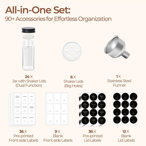 ComSaf wide shaker inserts provide smooth pouring with reduced clogs while seasoning
