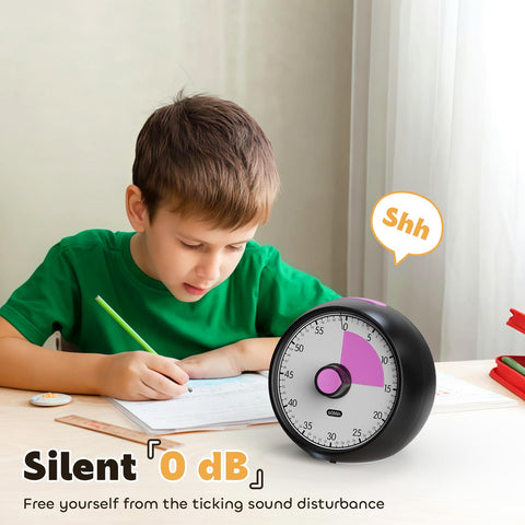 Conchstar timer with alarm options signals transitions for meals, study, and chores.