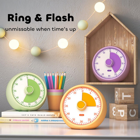 Conchstar Compact timer fits on small desks and kitchen counters.
