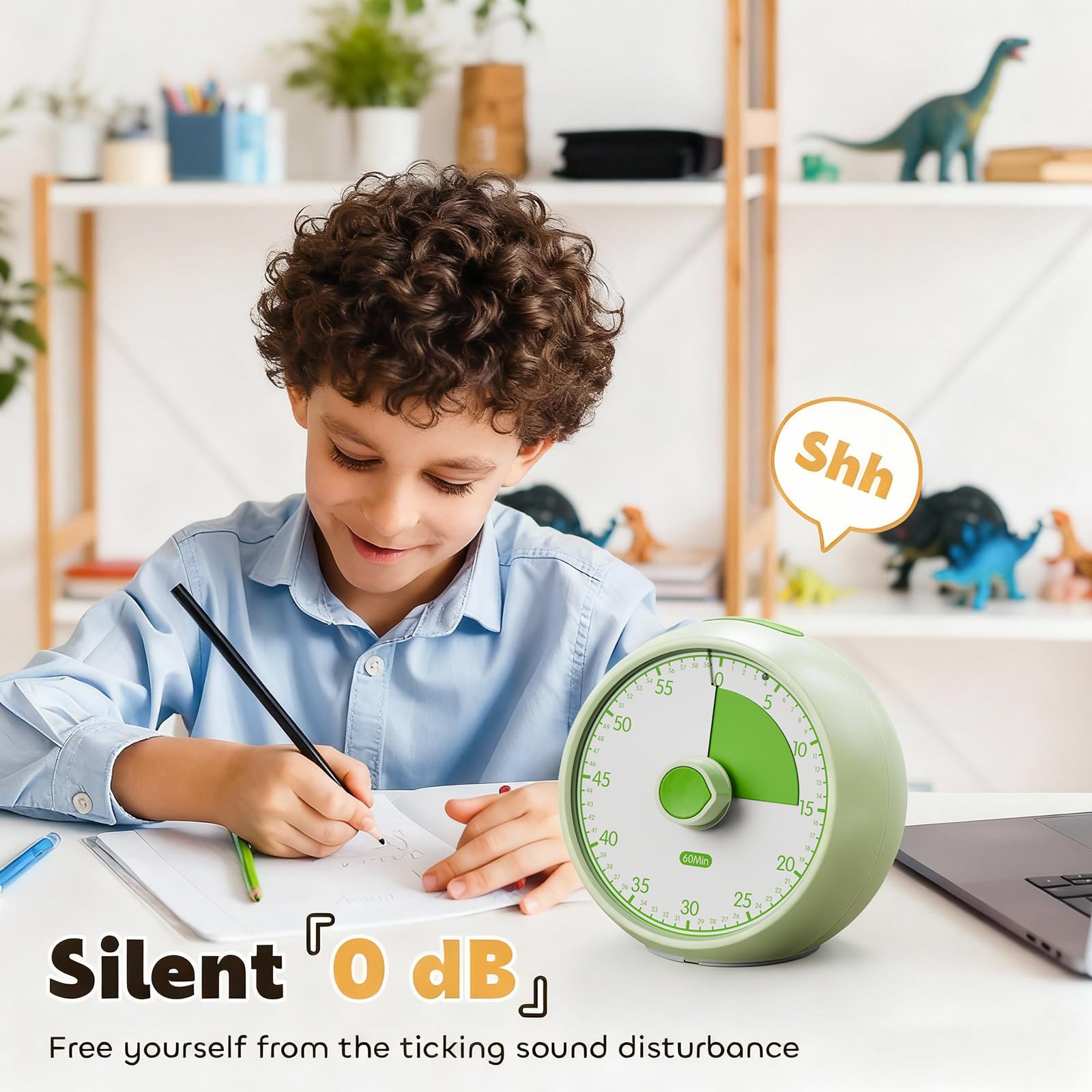 Conchstar Visual Timer with a droplet knob adds friendly design for routines.