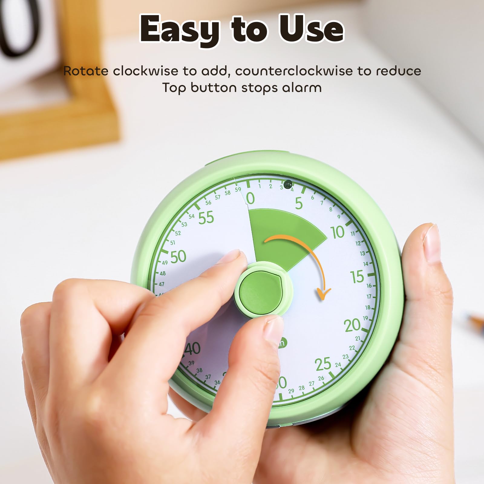 Conchstar Visual Timer runs silently to reduce study distractions.