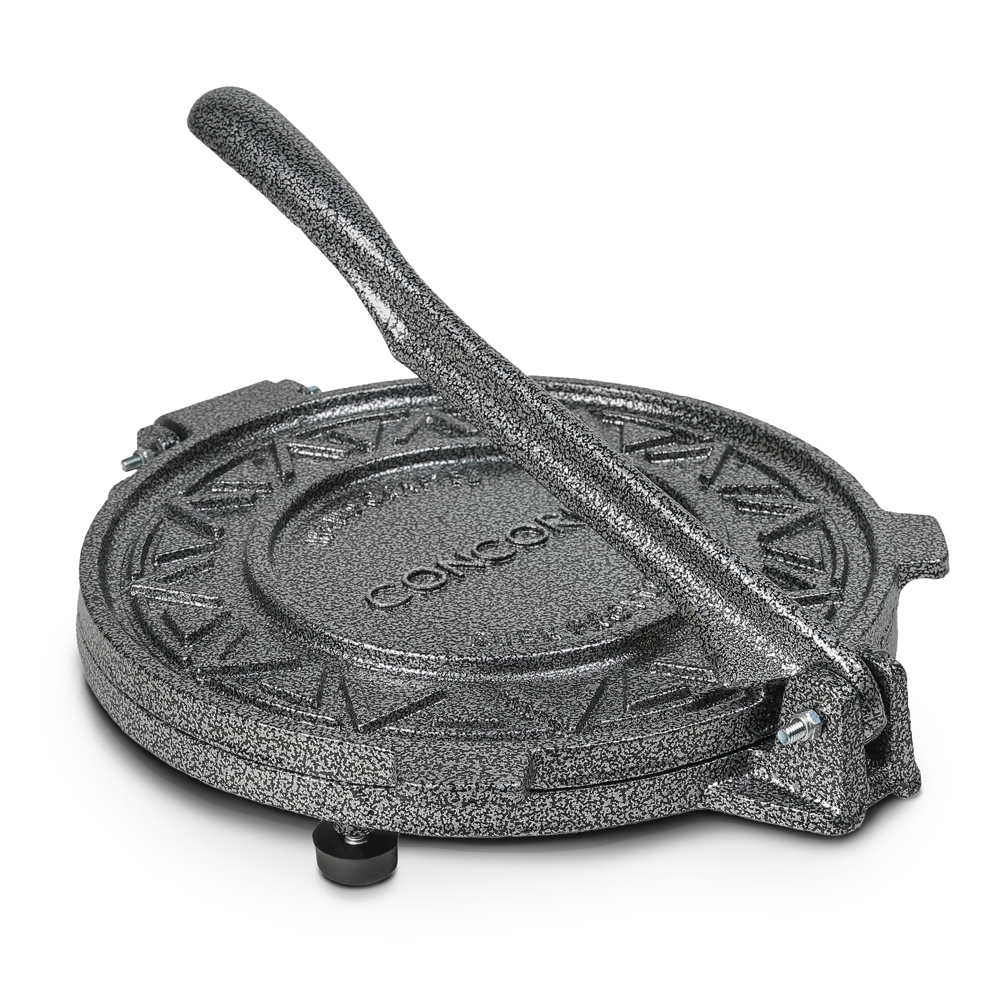 Concord cast-iron tortilla press 10-inch for even, consistent tortillas.