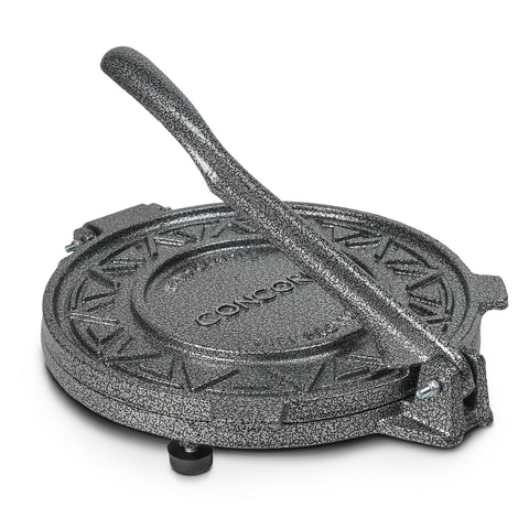 Concord cast-iron tortilla press 10-inch for even, consistent tortillas.